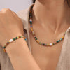 Bohemian 2-Piece Jewelry Set with Natural Stone and Freshwater Pearls - Unique Artisan Design - Store 42