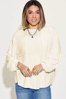 Basic Bae Full Size Ribbed Round Neck Long Sleeve T-Shirt - Store 42
