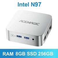 ACEMAGIC N150 Vista Mini PC, 16GB DDR4 RAM, 512GB SSD, Up To 3.6GHz, Compact Design N97 8GB 256GB United States