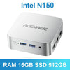 ACEMAGIC N150 Vista Mini PC, 16GB DDR4 RAM, 512GB SSD, Up To 3.6GHz, Compact Design N150 16GB 512GB United States