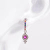 925 Sterling Silver Inlaid Zircon Earrings - Elegant Platinum-Plated Design for Timeless Beauty - Store 42