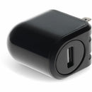 AddOn 5V 2.4A Fast Charging USB-A Wall Charger - Compact Black Design for US Outlets