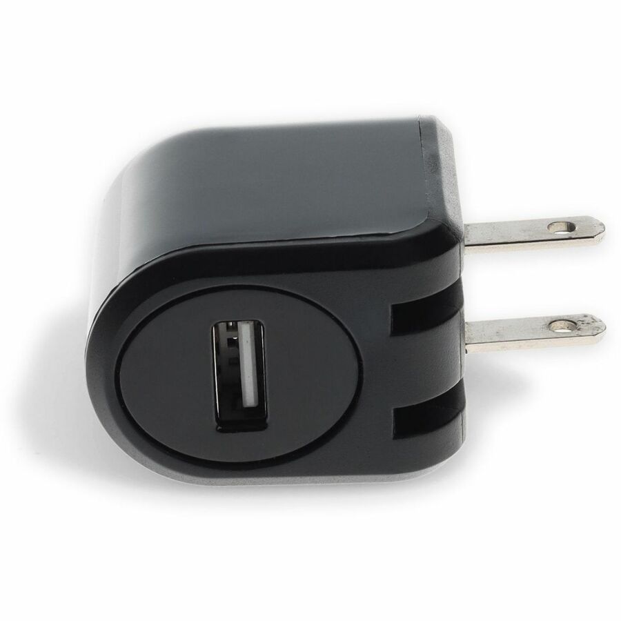 AddOn 5V 2.4A Fast Charging USB-A Wall Charger - Compact Black Design for US Outlets