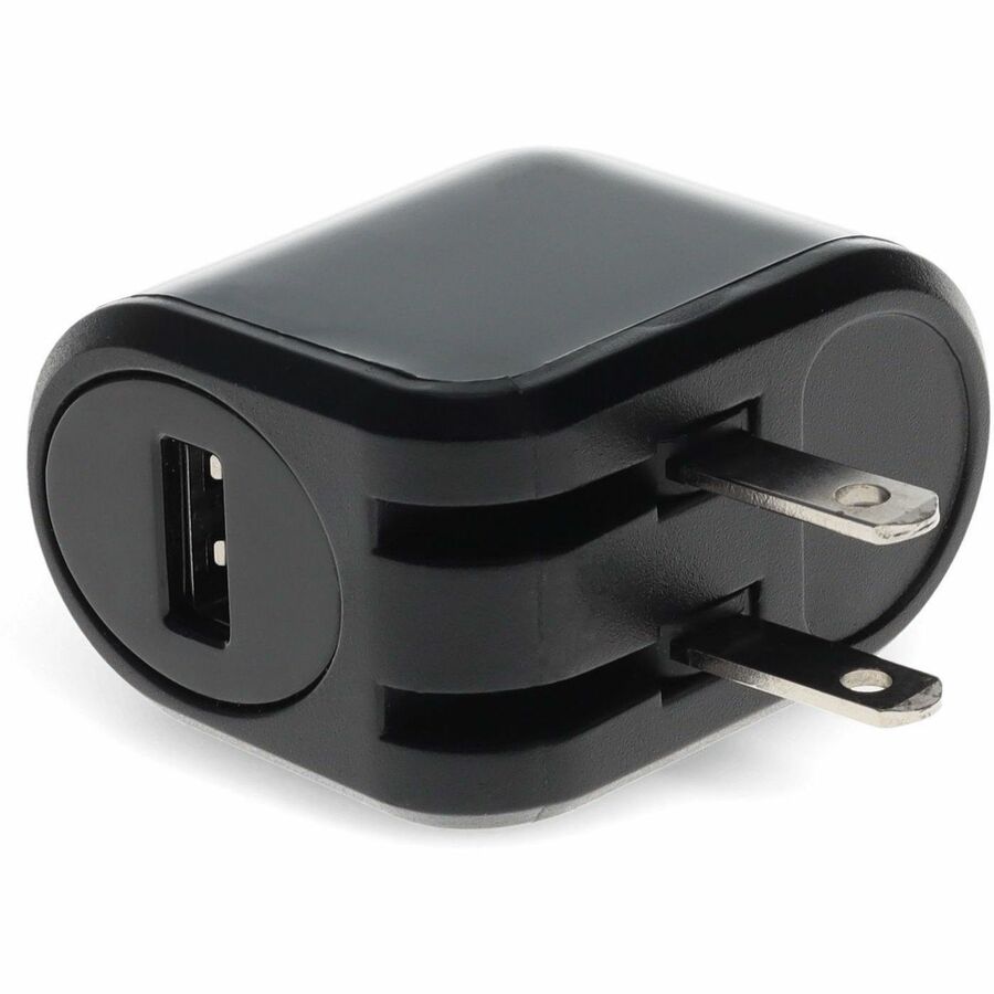 AddOn 5V 2.4A Fast Charging USB-A Wall Charger - Compact Black Design for US Outlets Default Title
