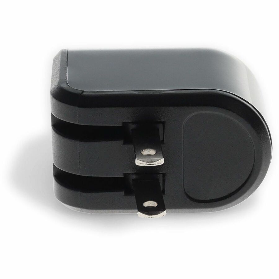 AddOn 5V 2.4A Fast Charging USB-A Wall Charger - Compact Black Design for US Outlets