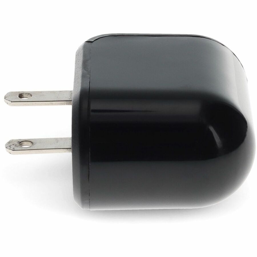 AddOn 5V 2.4A Fast Charging USB-A Wall Charger - Compact Black Design for US Outlets