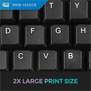 Adesso 2.4GHz Wireless Keyboard And Mouse Combo - Antimicrobial, Quiet Membrane, 14 Hotkeys