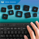 Adesso 2.4GHz Wireless Keyboard And Mouse Combo - Antimicrobial, Quiet Membrane, 14 Hotkeys