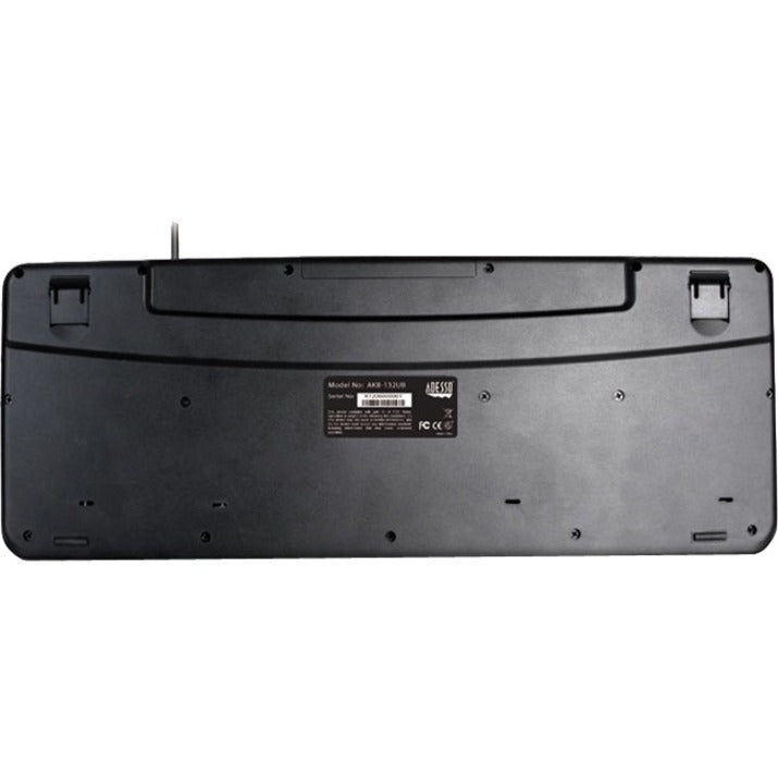 Adesso AKB - 132 Spill - Resistant Multimedia Keyboard with 14 Hotkeys & Quiet Membrane Keys - Store 42