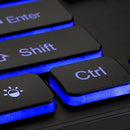 Adesso AKB-139CB Multimedia Illuminated Keyboard with 2X Large Print Keys & Blue Backlit Design