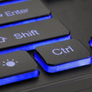 Adesso AKB-139CB Multimedia Illuminated Keyboard with 2X Large Print Keys & Blue Backlit Design