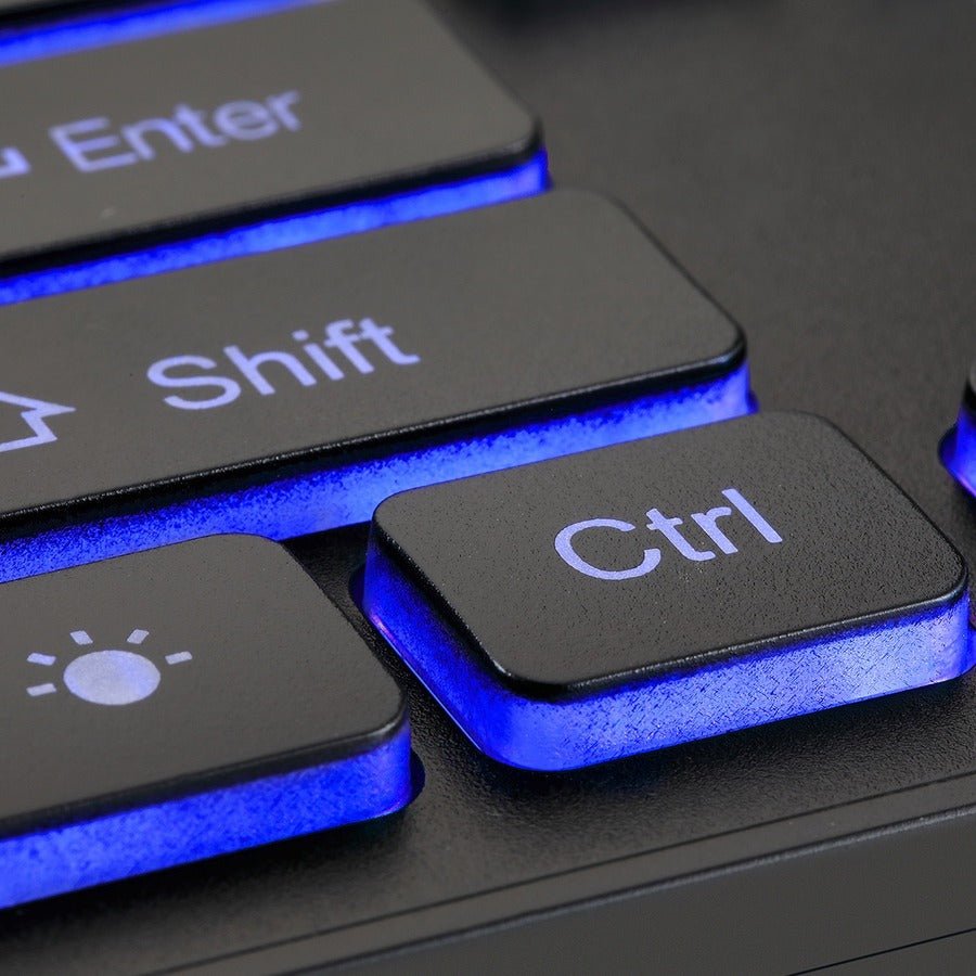 Adesso AKB-139CB Multimedia Illuminated Keyboard with 2X Large Print Keys & Blue Backlit Design
