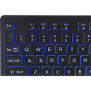 Adesso AKB-139CB Multimedia Illuminated Keyboard with 2X Large Print Keys & Blue Backlit Design