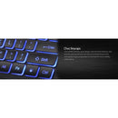 Adesso AKB-139CB Multimedia Illuminated Keyboard with 2X Large Print Keys & Blue Backlit Design