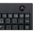 Adesso AKB-310UB Mini Trackball Keyboard with Optical Trackball | Compact USB Keyboard for Precise Control