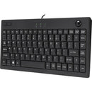 Adesso AKB-310UB Mini Trackball Keyboard with Optical Trackball | Compact USB Keyboard for Precise Control Default Title