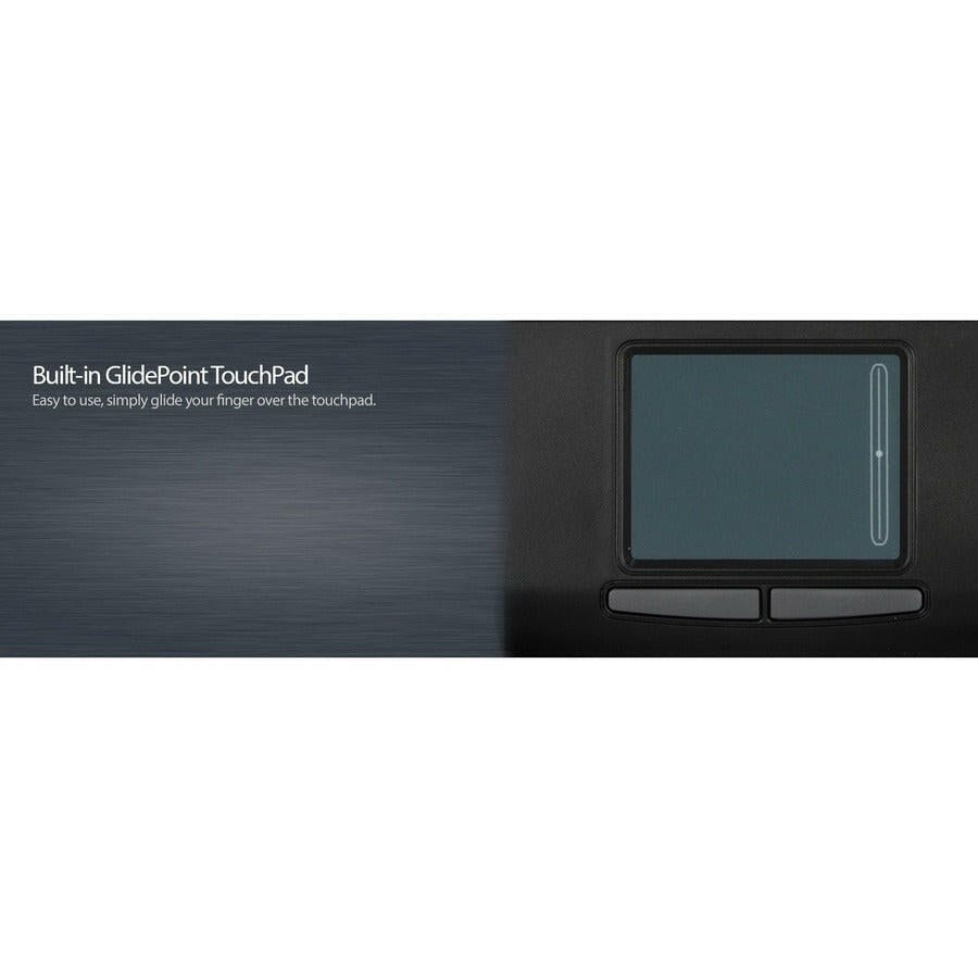 Adesso AKB 410UB Slim Touch Mini Keyboard with Touchpad - Compact, Integrated Touchpad, and Numeric Keypad