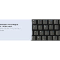 Adesso AKB 410UB Slim Touch Mini Keyboard with Touchpad - Compact, Integrated Touchpad, and Numeric Keypad