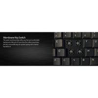 Adesso AKB 410UB Slim Touch Mini Keyboard with Touchpad - Compact, Integrated Touchpad, and Numeric Keypad