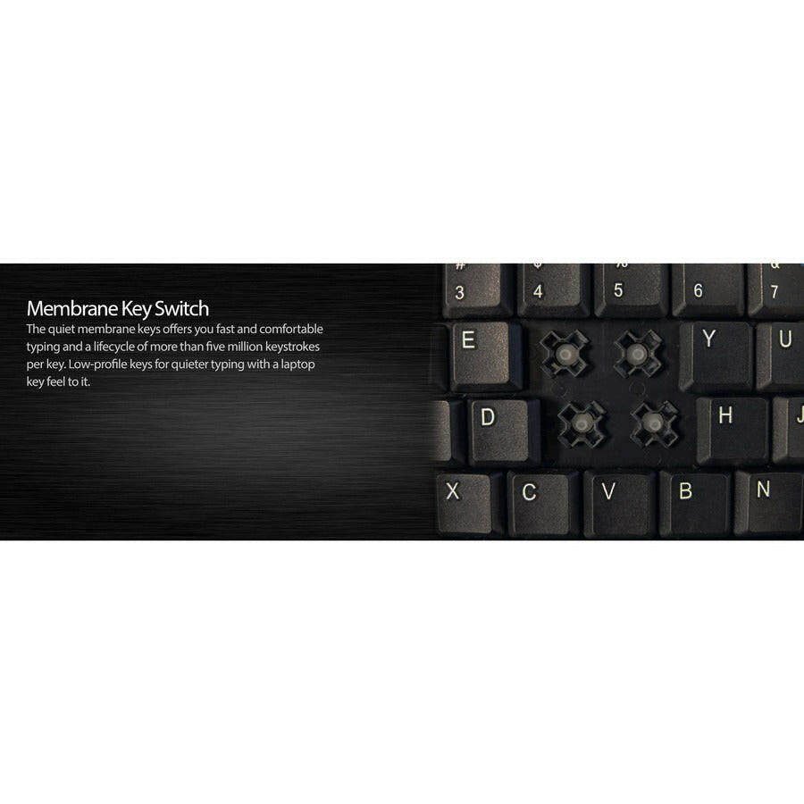 Adesso AKB 410UB Slim Touch Mini Keyboard with Touchpad - Compact, Integrated Touchpad, and Numeric Keypad