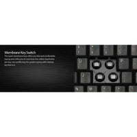 Adesso AKB 410UB Slim Touch Mini Keyboard with Touchpad - Compact, Integrated Touchpad, and Numeric Keypad