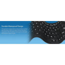Adesso Antimicrobial Waterproof Flex Keyboard - Compact USB Design for Travel & Outdoor Use - Store 42