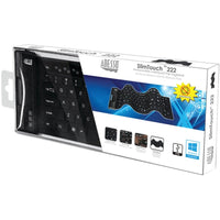 Adesso Antimicrobial Waterproof Flex Keyboard - Compact USB Design for Travel & Outdoor Use - Store 42