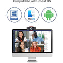 Adesso CyberTrack H3 Webcam 720P HD Video 30 FPS with Built-In Microphone for Video Conferencing
