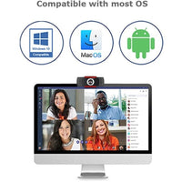 Adesso CyberTrack H3 Webcam 720P HD Video 30 FPS with Built-In Microphone for Video Conferencing