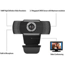 Adesso CyberTrack H4 1080P USB Webcam with 2.1MP Sensor and Built-In Microphone for Video Conferencing