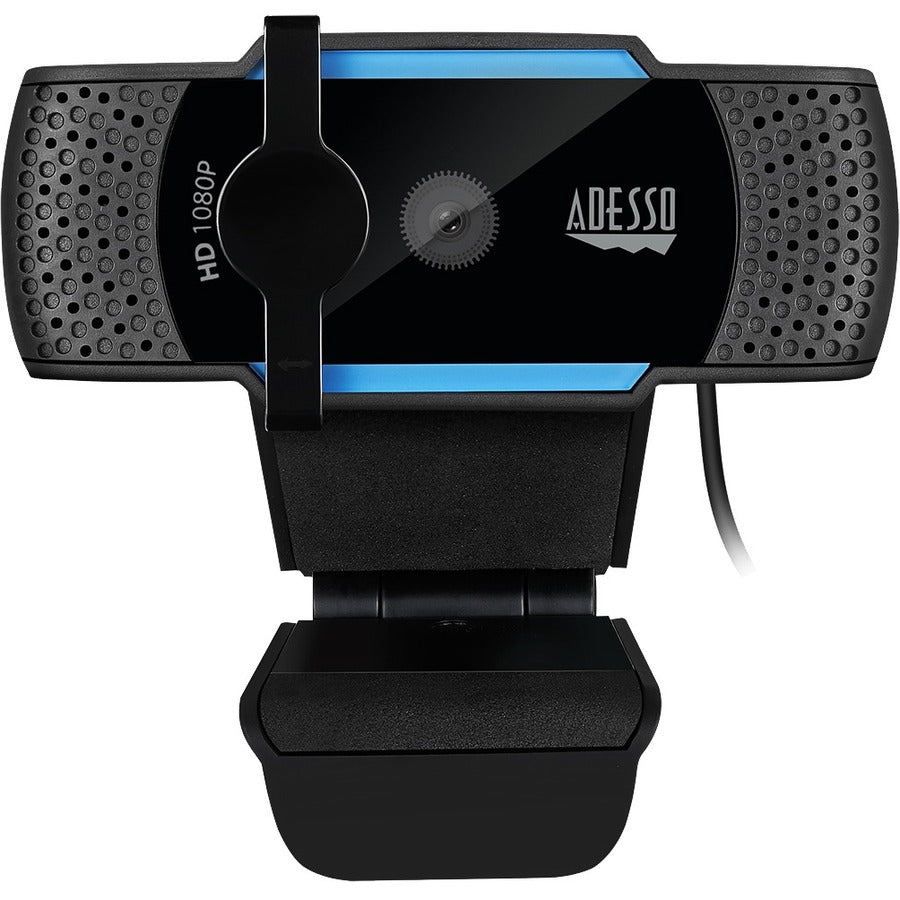 Adesso CyberTrack H5 1080P Webcam with Autofocus, Dual Microphone, Privacy Shutter & Tripod Mount