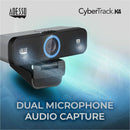 Adesso CyberTrack K4 8MP 4K Webcam - Ultra HD, Dual Microphones, 5 Adjustable Angles