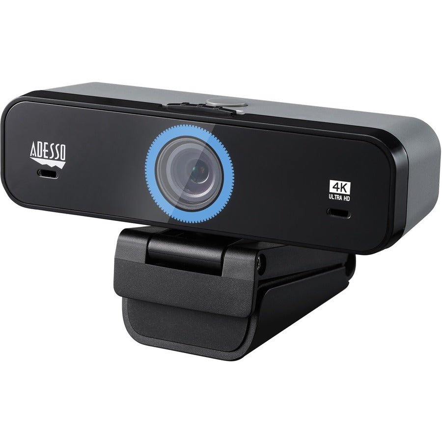 Adesso CyberTrack K4 8MP 4K Webcam - Ultra HD, Dual Microphones, 5 Adjustable Angles