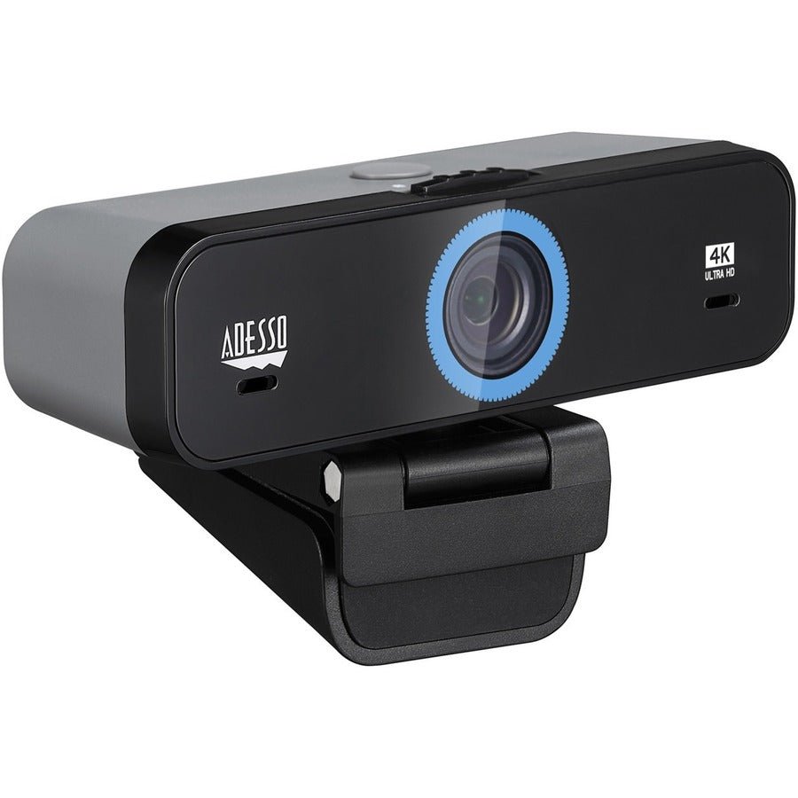 Adesso CyberTrack K4 8MP 4K Webcam - Ultra HD, Dual Microphones, 5 Adjustable Angles