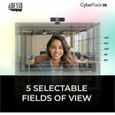 Adesso CyberTrack K4 8MP 4K Webcam - Ultra HD, Dual Microphones, 5 Adjustable Angles