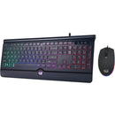 Adesso EasyTouch 137CB Illuminated Gaming Keyboard and Mouse Combo with Multi-Colored Backlighting