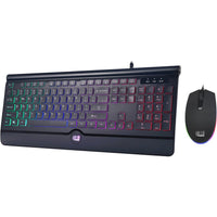 Adesso EasyTouch 137CB Illuminated Gaming Keyboard and Mouse Combo with Multi-Colored Backlighting