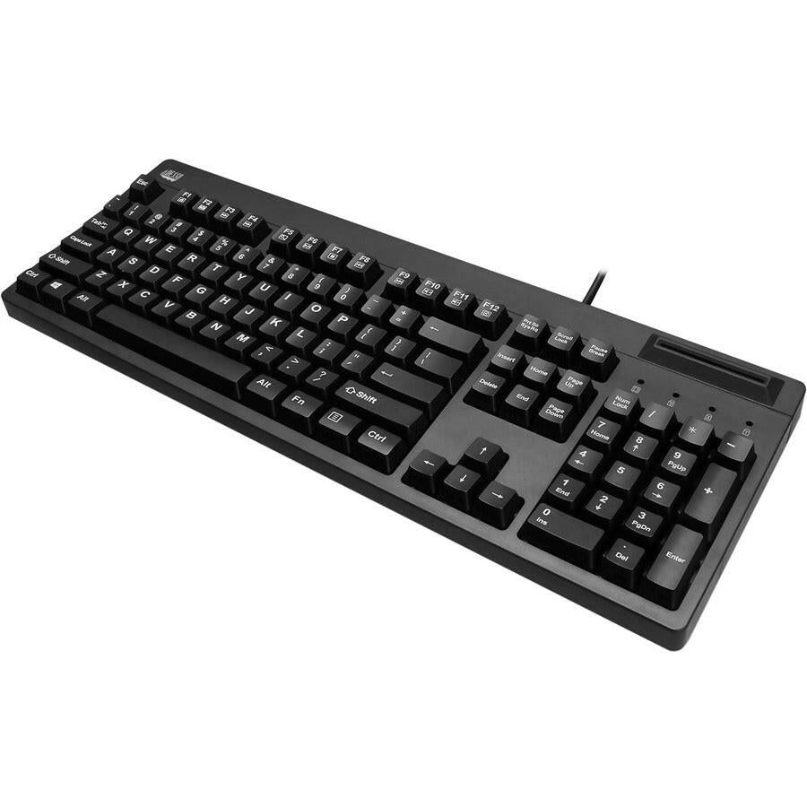 Adesso EasyTouch 630SB TAA Smart Card Keyboard with Antimicrobial Design and 2X Print Keys