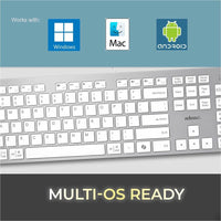 Adesso EasyTouch 730UW USB - C Keyboard - CoPilot AI Ready, Low Profile Scissor Switch, Multi - OS Compatible - Store 42