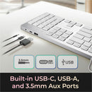 Adesso EasyTouch 730UW USB - C Keyboard - CoPilot AI Ready, Low Profile Scissor Switch, Multi - OS Compatible - Store 42