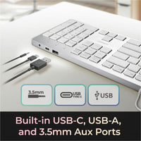 Adesso EasyTouch 730UW USB - C Keyboard - CoPilot AI Ready, Low Profile Scissor Switch, Multi - OS Compatible - Store 42