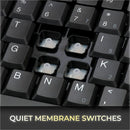 Adesso EasyTouch AKB - 110B Mini Keyboard - USB/PS2, 87 Keys, Space - Saving Design, Membrane Keys - Store 42