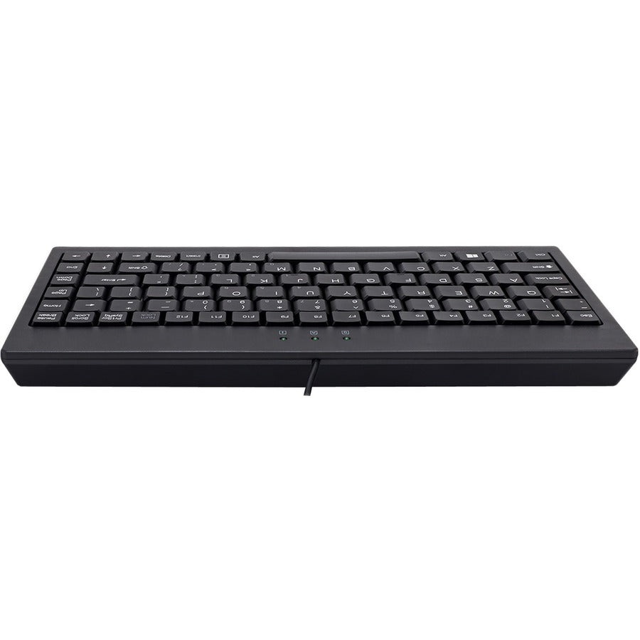 Adesso EasyTouch AKB - 110B Mini Keyboard - USB/PS2, 87 Keys, Space - Saving Design, Membrane Keys - Store 42