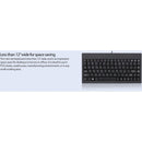 Adesso EasyTouch AKB - 110B Mini Keyboard - USB/PS2, 87 Keys, Space - Saving Design, Membrane Keys - Store 42