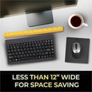 Adesso EasyTouch AKB - 110B Mini Keyboard - USB/PS2, 87 Keys, Space - Saving Design, Membrane Keys - Store 42