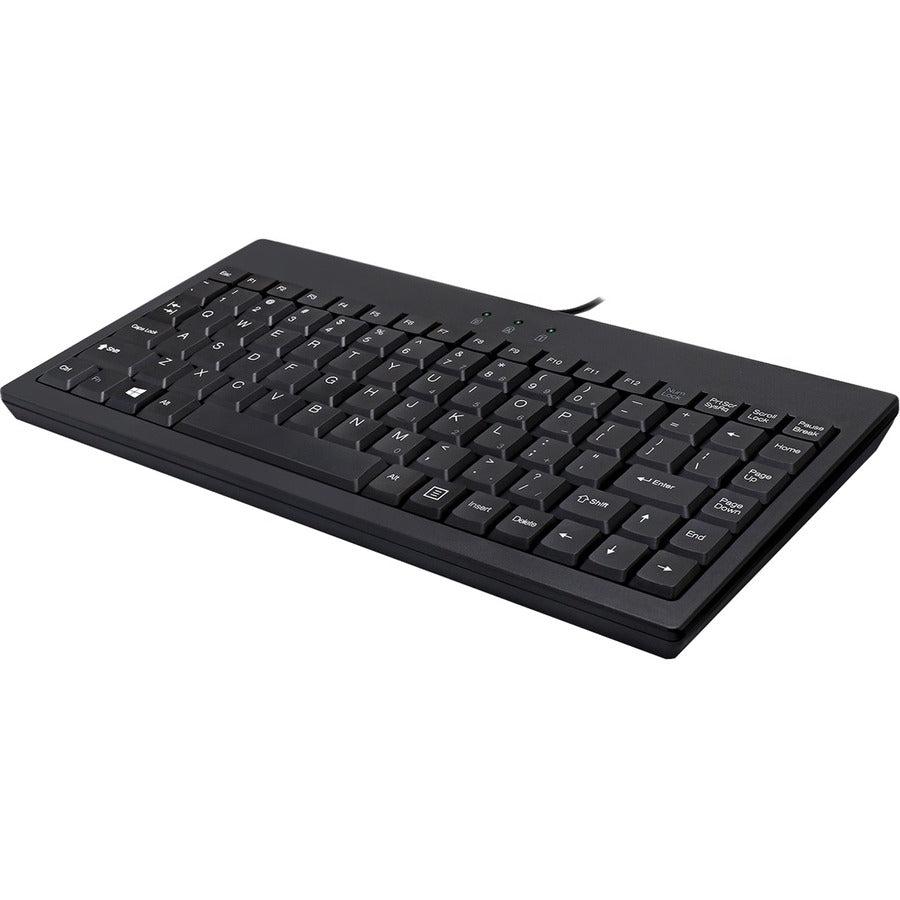 Adesso EasyTouch AKB - 110B Mini Keyboard - USB/PS2, 87 Keys, Space - Saving Design, Membrane Keys - Store 42