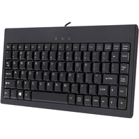 Adesso EasyTouch AKB - 110B Mini Keyboard - USB/PS2, 87 Keys, Space - Saving Design, Membrane Keys - Store 42