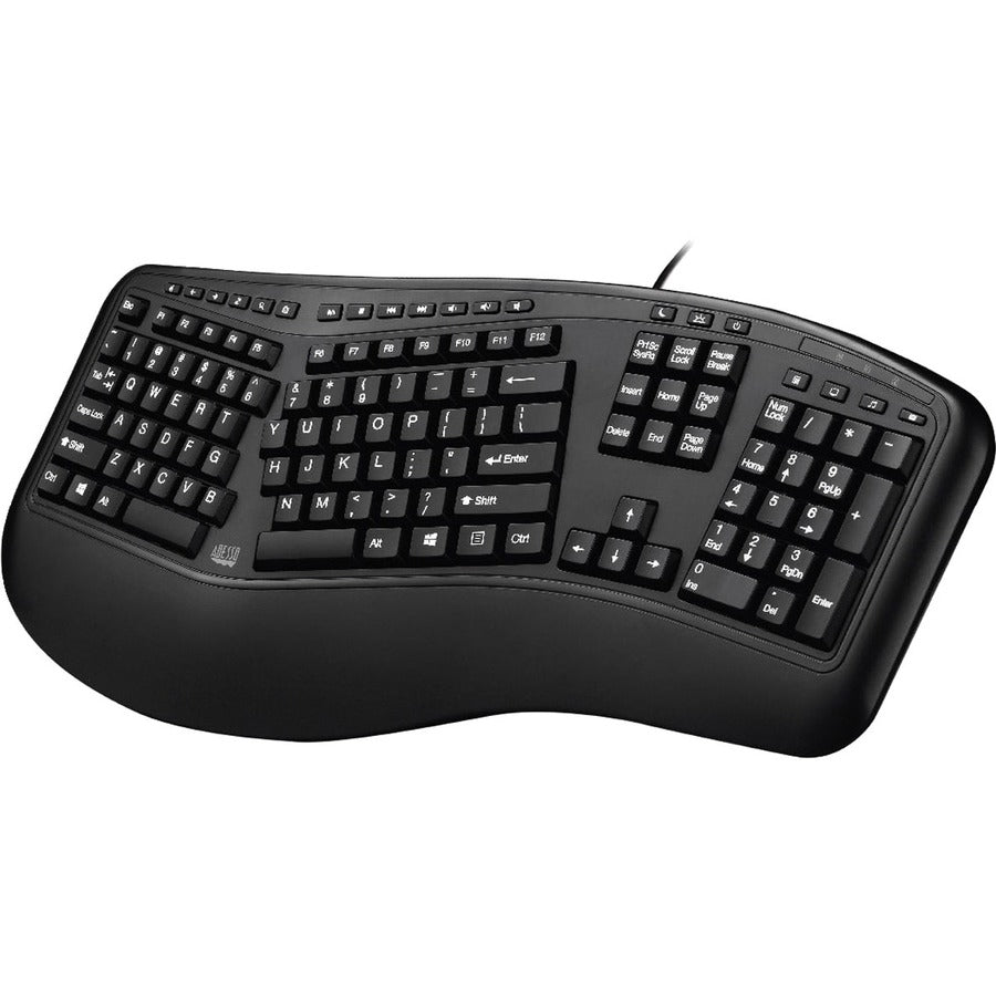 Adesso Ergonomic Desktop Keyboard with Integrated Palm Rest and Split Design for Comfort - Store 42