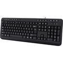 Adesso Multimedia Keyboard with 3 - Port USB Hub, Quiet Membrane Keys & 14 Hotkeys, Black - Store 42