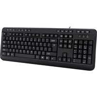 Adesso Multimedia Keyboard with 3 - Port USB Hub, Quiet Membrane Keys & 14 Hotkeys, Black - Store 42
